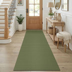 KOZYFLY Cotton Runners for Hallway 2.5'x8', Washable Runner Rug, Woven Non Slip by KOZYFLY