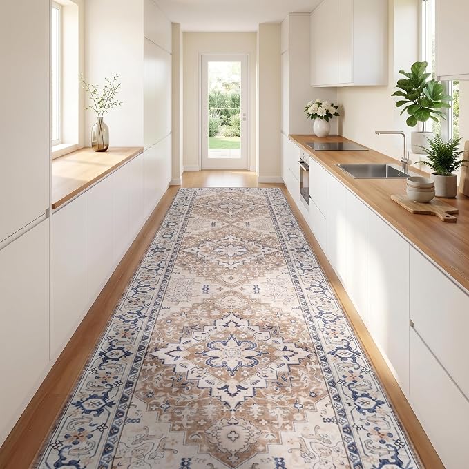 Lofus 2'6"x14' Runner Rug for Hallways, Washable Kitchen Rugs, Non-Slip Rugs - Image 2