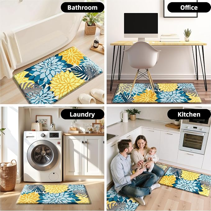 Arenarug Kitchen Mats for Floor 2PCS Cushioned Anti Fatigue Kitchen Mats - Image 7
