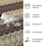 GENIMO Outdoor Rug for Patio Clearance, Lightweight Waterproof RV Camping Mat - Image 6