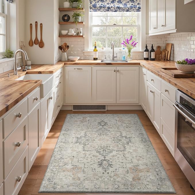 GENIMO Kitchen Mats for Floor, Washable Anti Fatigue Mat for Cushioned by GENIMO
