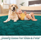 BENRON Soft Area Rugs for Living Room Bedroom Washable, Fluffy Rugs for Kids - Image 6