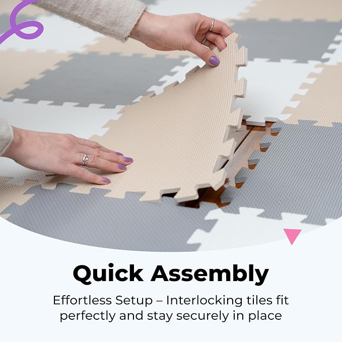 MioTetto Baby Play Mat, Soft Foam Floor Tiles - Image 6