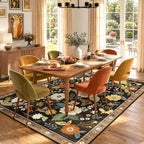 RELEANY Floral 5x7 Area Rugs Washable Print Boho Cute Carpet Non Slip Flower - Image 6