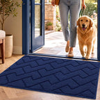 hicorfe Indoor Door Mat, TPR Backing Dirt Trapper Entryway Mat, Washable Floor by Hicorfe