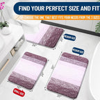OLANLY Small Bathroom Rugs Mat 24x16, Extra Soft Absorbent Microfiber Bath Rugs - Image 2