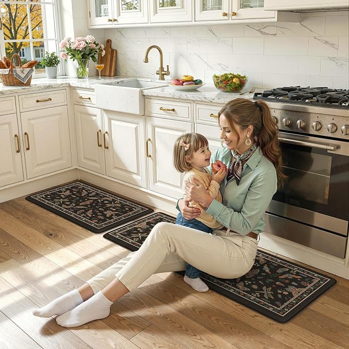 LEEVAN Anti Fatigue Mats for Kitchen Floor Non-Slip, Cushioned Kitchen Mats for - Image 8