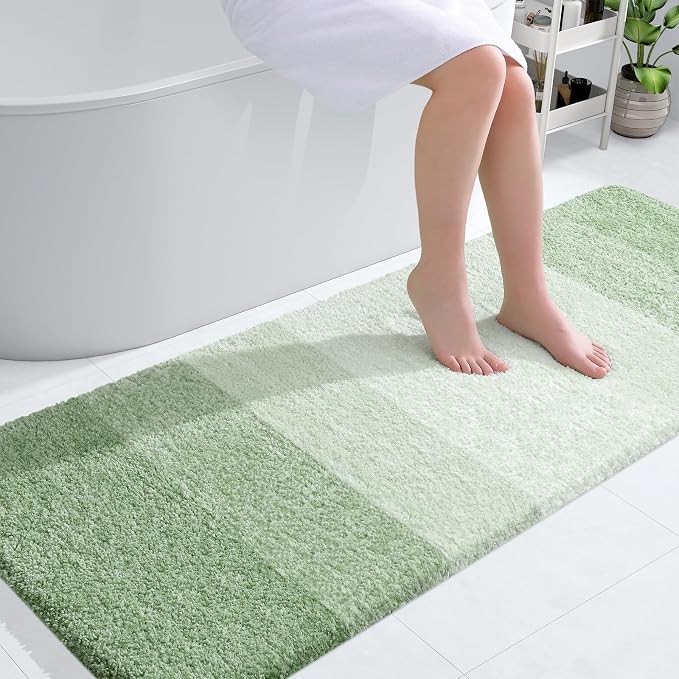 OLANLY Bathroom Runner Rugs Mat 59x24, Extra Soft Absorbent Microfiber Bath Rugs by OLANLY