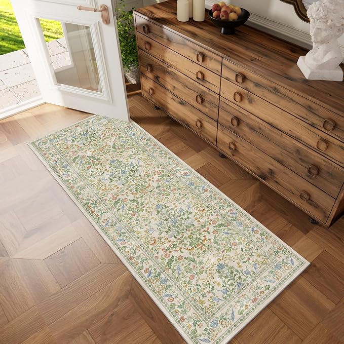 Washable Runner for Hallways Kitchen Rug: 2'6"x8' Runner Rugs Stain Resistant - Image 6