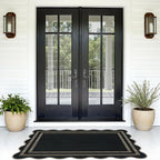 Modern Easy Jute 3x5 Outdoor Patio Rug, Farmhouse Neutral Non Slip Carpet - Image 7