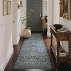 GENIMO 2x10 Runner Rug Non Slip Washable, Vintage Floral Kitchen Runner Rug - Image 2