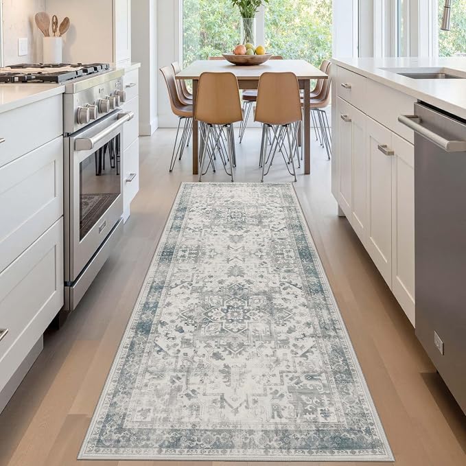 Rugxara 2x6 Washable Runner Rug, Non Slip Boho Runner Rugs - Image 2