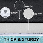 Smiry Memory Foam Bath Mat 30x20, Extra Soft and Absorbent Bathroom Mats - Image 2