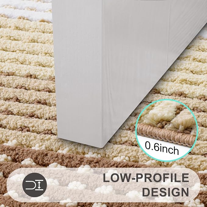 Kitinjoy Indoor Outdoor Door Mat, 36x24 Non-Slip Absorbent Dirt Trapper - Image 4