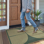 Lahome Enfys Modern Rainbow Easy Jute Entry Rug, 3x5 Washable Outdoor Patio - Image 2