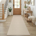 KOZYFLY Cotton Runners for Hallway 2.5'x8', Washable Runner Rug, Woven Non Slip by KOZYFLY