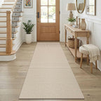 KOZYFLY Cotton Runners for Hallway 2.5'x8', Washable Runner Rug, Woven Non Slip by KOZYFLY
