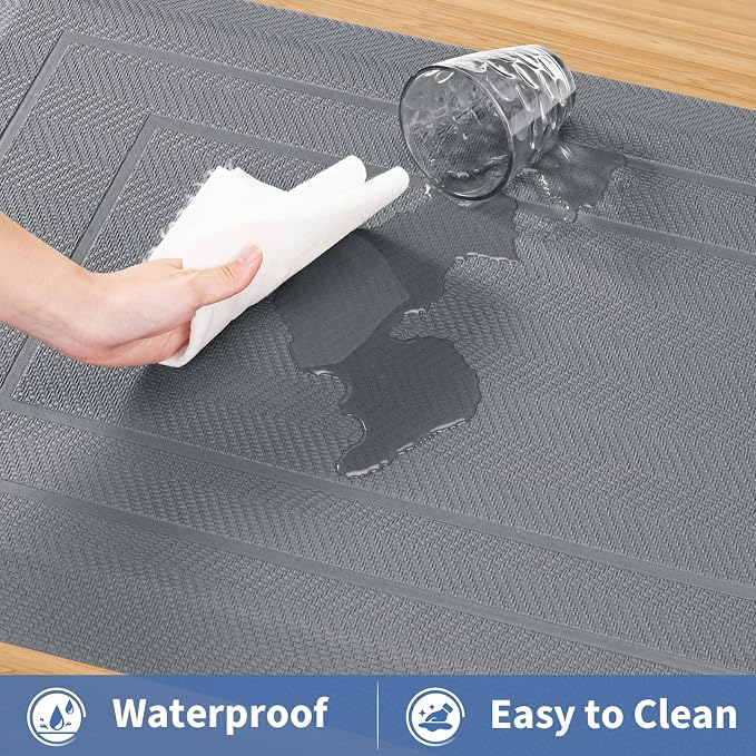 UKISS 9/10"" Extra Thick Cushioned Anti Fatigue Kitchen Mat, Waterproof High - Image 6
