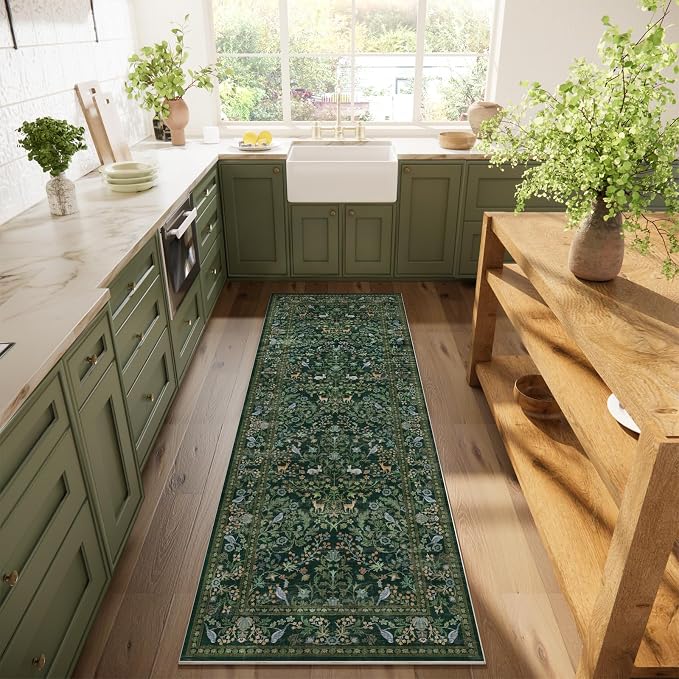 Washable Runners for Hallways Kitchen Rugs: 2'6"x8' Runner Rug Stain Resistant - Image 8