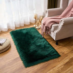 EasyJoy Ultra Soft Fluffy Shaggy Area Rug Faux Fur Rug Chair Cover Seat Pad - Image 4