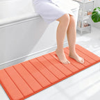 OLANLY Memory Foam Long Bathroom Rugs Runner 47x17, Super Soft Absorbent Bath by OLANLY