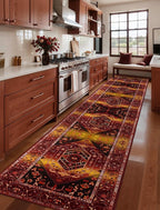 SERISSA Runner Rug for Hallways, Extra Long Boho Rug Ultra Soft Vintage Rustic - Image 2