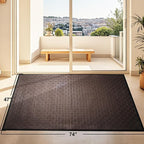 Mibao Front Door Mat Outdoor Entrance, Waterproof Dirt Trapper Doormat - Image 2