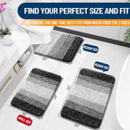 OLANLY Bathroom Rugs Mat 30x20, Extra Soft Absorbent Microfiber Bath Rugs - Image 2