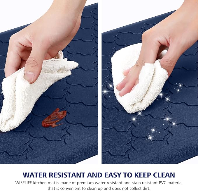 WISELIFE Kitchen Mat Cushioned Anti Fatigue Floor Mat, Thick Non Slip Water - Image 4