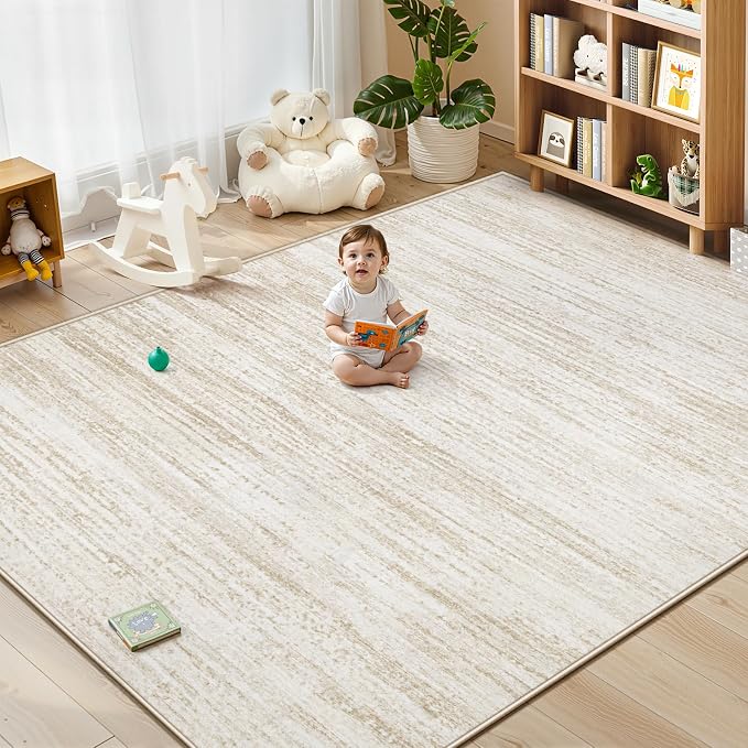 Area Rug 8x10 Living Room Rugs: Washable Modern Rug Large Non-Slip Soft Rugs - Image 3