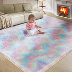 Ultra Soft Rug for Living Room, 5X8 Fluffy Shag Area Rug for Bedroom, Modern by Fairblink