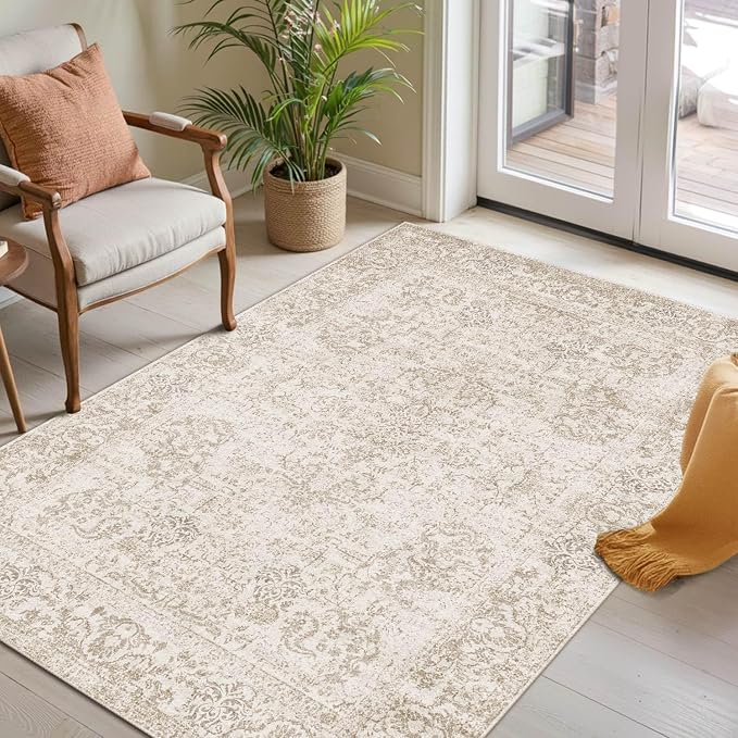 Rugxara Washable Area Rug for Living Room, Bedroom Kitchen by Rugxara