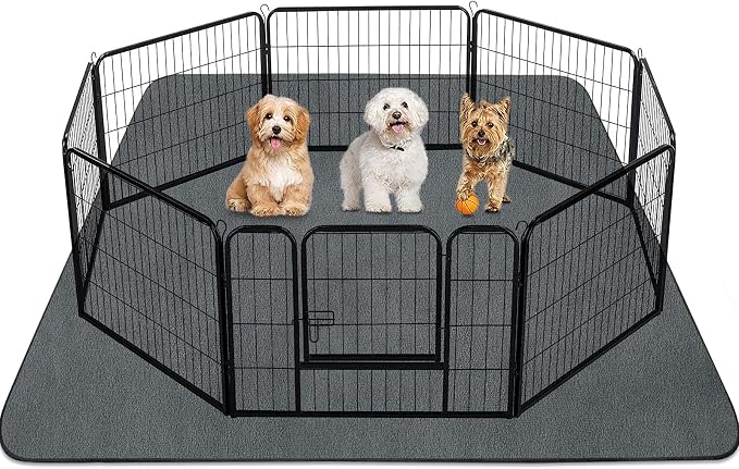 INVENHO Washable Pee Pads for Dogs 72"x72" Reusable Dog Pads Extra Large by INVENHO