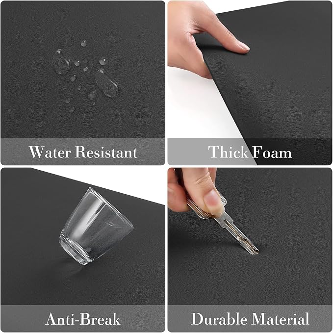 HappyTrends 2 PCS Kitchen Mat Cushioned Anti-Fatigue Floor Mat, Heavy Duty - Image 4