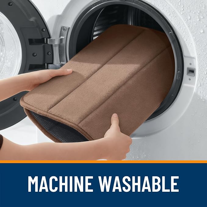 OLANLY Memory Foam Bath Mat 35x16, Super Soft Absorbent Bathroom Rugs, Quick Dry - Image 8