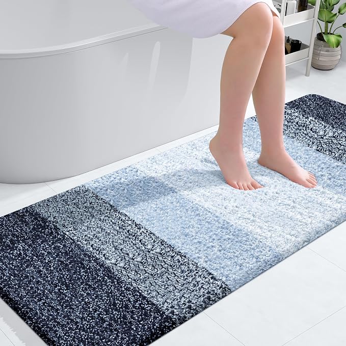 OLANLY Bathroom Runner Rugs Mat 59x24, Extra Soft Absorbent Microfiber Bath Rugs by OLANLY