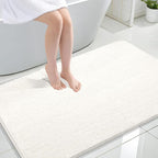 OLANLY Large Bathroom Rugs 47x32, Extra Soft Absorbent Chenille Bath Rugs by OLANLY