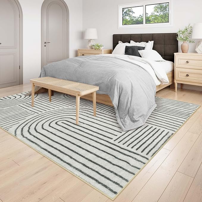 Lahome Abstract 9x12 Area Rugs for Living Room Bedroom, Soft Washable Rugs 9x12 - Image 5
