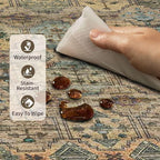 Rugxara 8x10 Area Rugs for Living Room Bedroom, Large Washable Rug, Non Slip & - Image 8