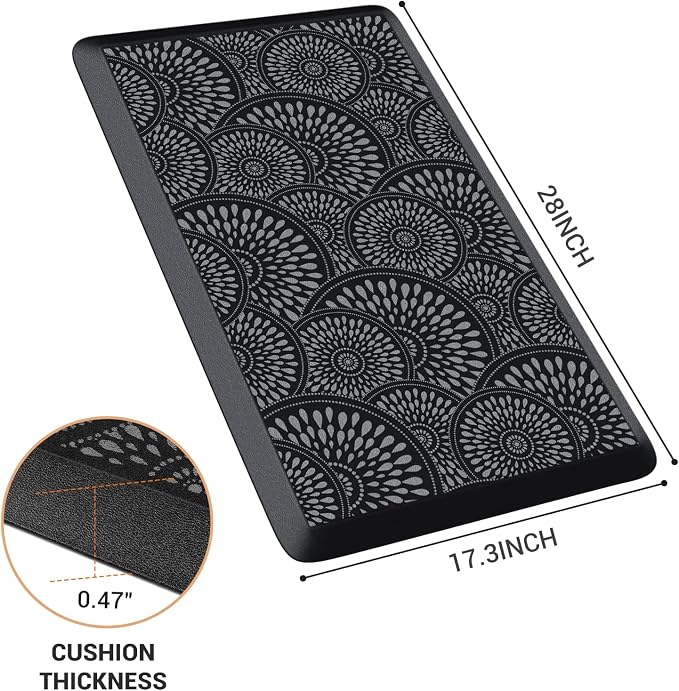 Mattitude Kitchen Mat, 17.3x28in Heavy Duty Ergonomic Comfort Foam Standing - Image 2