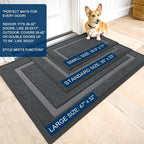OLANLY Front Door Mat Indoor Outdoor Entrance, Waterproof All-Season, - Image 3