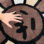 Trippy Happy Face Rug Cool Rugs Tufted Quick Dry Bath Mats - Image 3