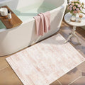 Latte&Fog Entryway Pink Rug, Vintage Floral 2x3 Washable Area Rugs by LatteFog