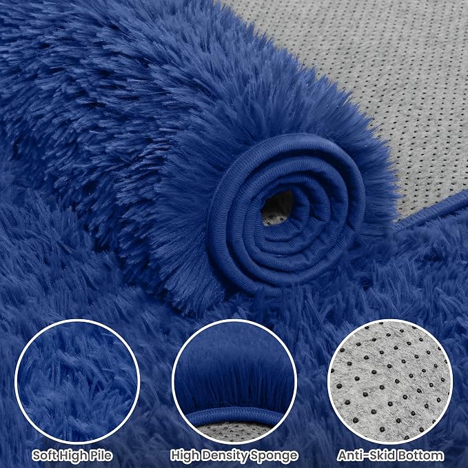 8x10 Area Rug for Living Room, Ultra Soft Fluffy Shag Rugs for Bedroom - Image 6