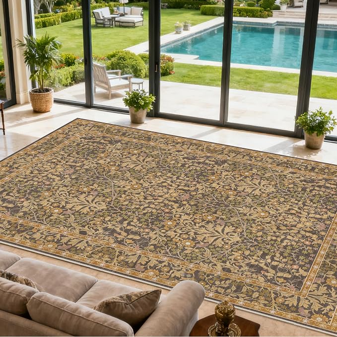 Area Rug for Living Room, 10x12 Large Washable Rugs for Dining Room, Non Slip by Unknown