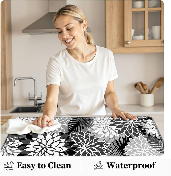 Arenarug Kitchen Mats for Floor 2PCS Cushioned Anti Fatigue Kitchen Mats - Image 5