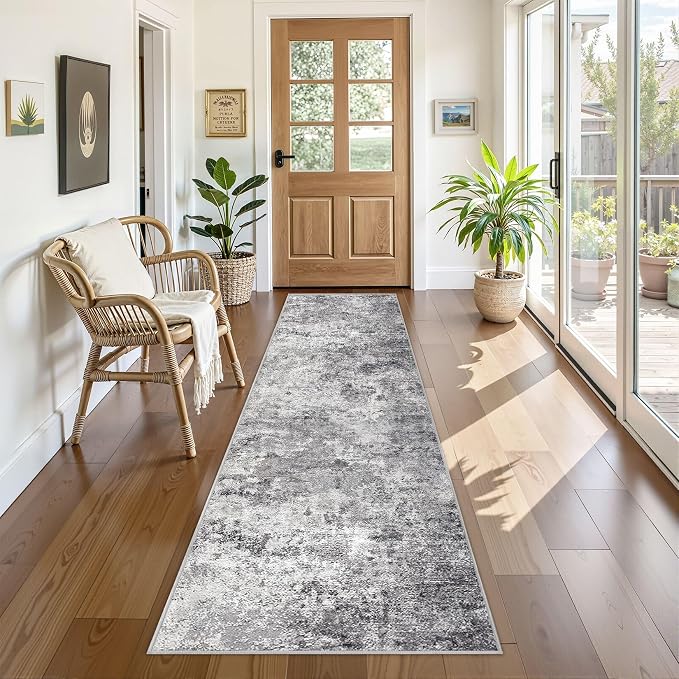 UERMEI 2x8 Washable Runner Rug for Hallway, Non Slip Low Pile Kitchen Carpet - Image 7