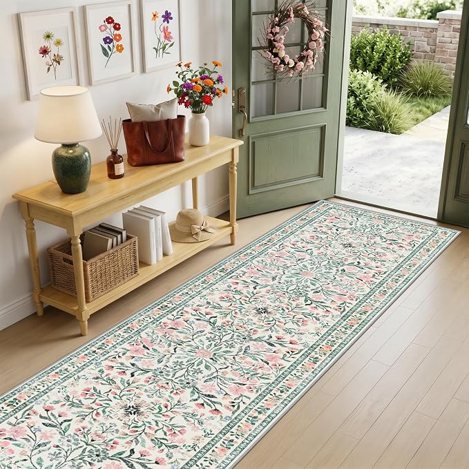 Runner Rug for Entryway: 2x5 Kitchen Rugs Non Slip Washable Ultra-Thin Soft - Image 2