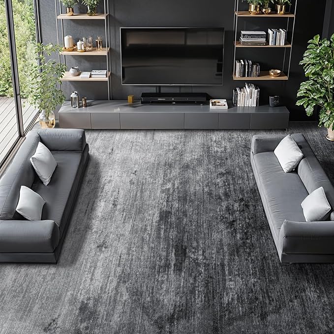 LIANLAM Washable Rug 9x12 Area Rugs by LIANLAM
