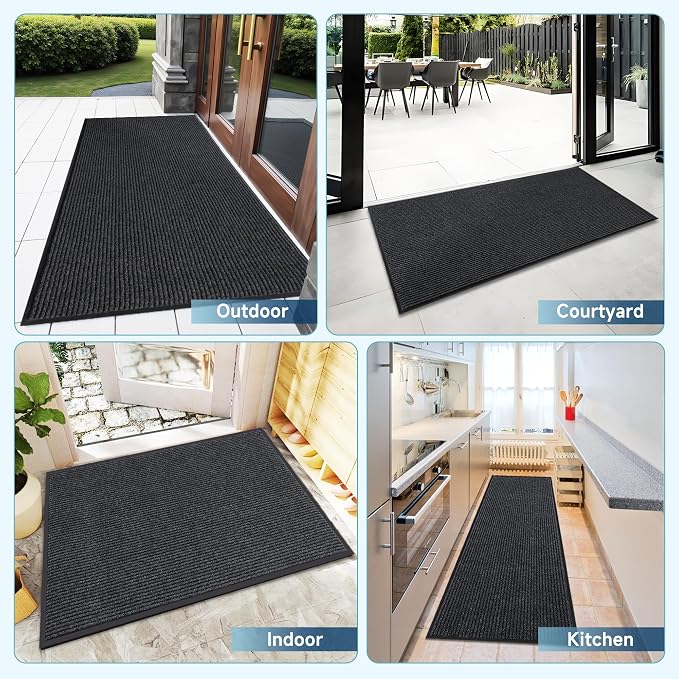 BesWin Indoor Outdoor Mat, Heavy Duty Commercial Floor Mat, Non Slip Rubber - Image 7